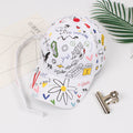 Korean version of Harajuku style graffiti pattern personality long belt peaked hat female summer street all-match sunshade baseball cap male