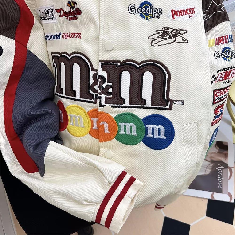 ユニセックス オーバーサイズ ベースボールジャケット ― ヒップホップ＆ストリートウェアスタイル